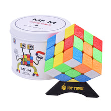 Load image into Gallery viewer, JoyTown Shengshou 3x3 Speed Cube Magnetic Stickerless 3by3 Magic Puzzle cube in Metal Box, Smooth Turning, Perfect for International Speedcubing Competitions, Ideal Gift for Kids Adults