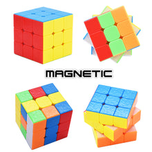 Load image into Gallery viewer, JoyTown Shengshou 3x3 Speed Cube Magnetic Stickerless 3by3 Magic Puzzle cube in Metal Box, Smooth Turning, Perfect for International Speedcubing Competitions, Ideal Gift for Kids Adults